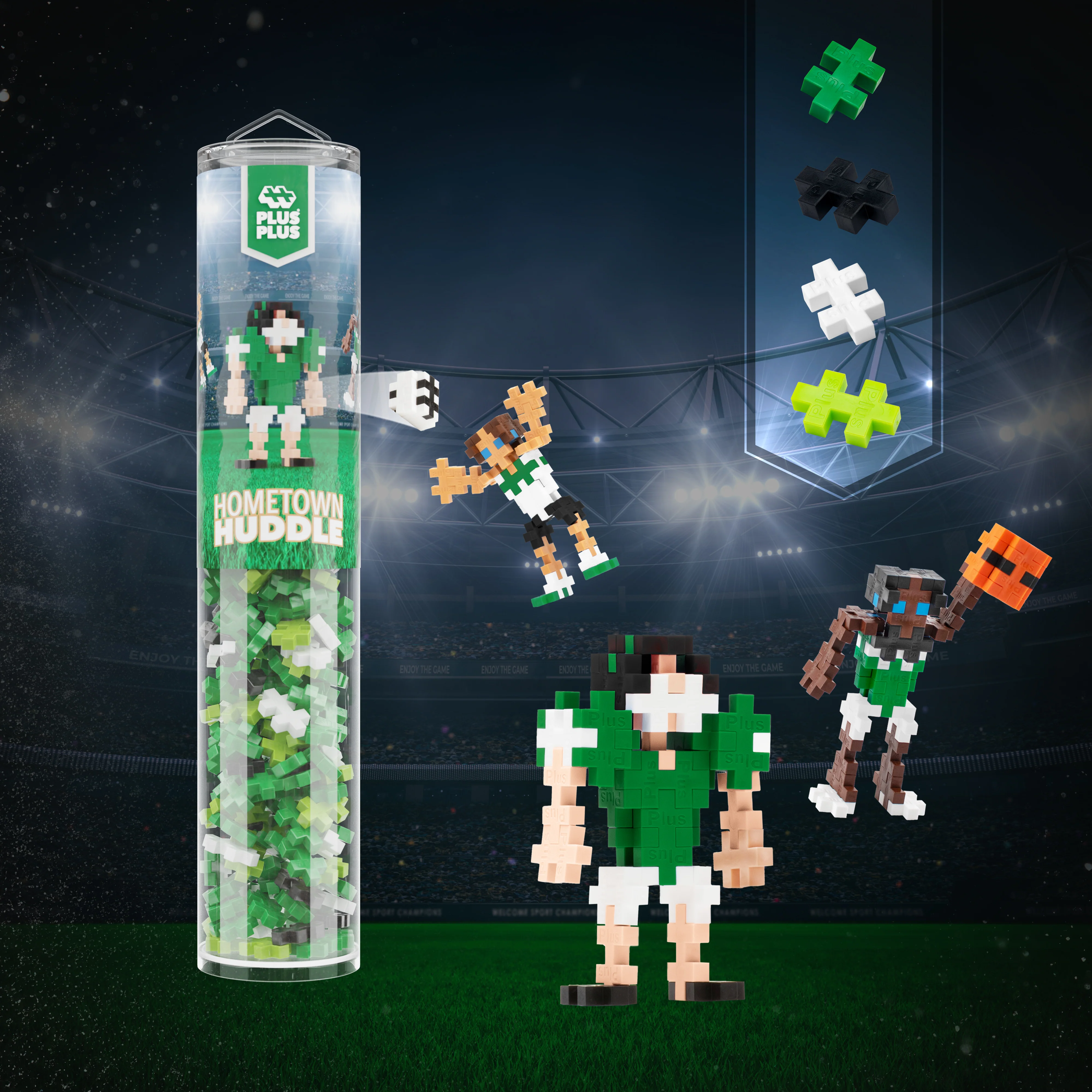 Hometown Huddle - Green, White, Black, Lime